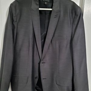 Macy's INC XL Slim fit dark gray suit